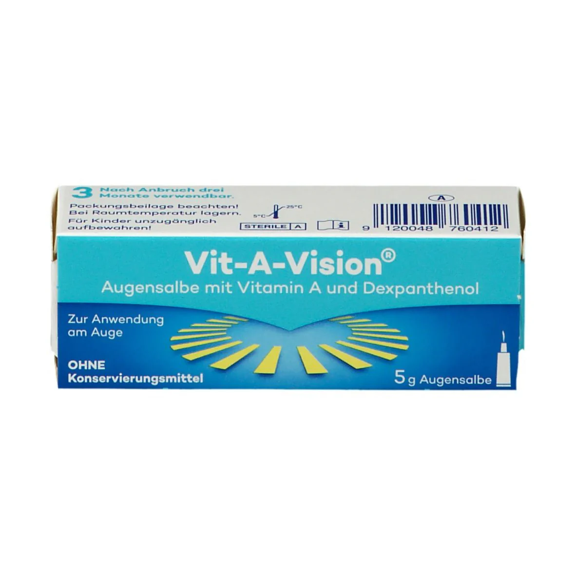 Vit-A-Vision® Eye Ointment with Dexpanthenol 2%, Vitamin E & Vitamin A – 5 g
