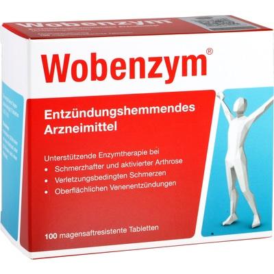 Wobenzym Enteric-Coated Tablets, 100 ct  Systemic Enzyme Therapy for Inflammation & Recovery Support
